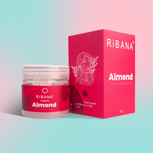 Ribana Almond Face & Body Scrub - 50gm