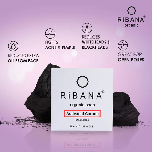 RiBANA Activated Carbon Soap - 95gm