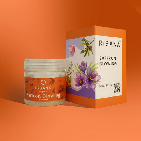 RiBANA Saffron Glowing Face Pack - 50gm