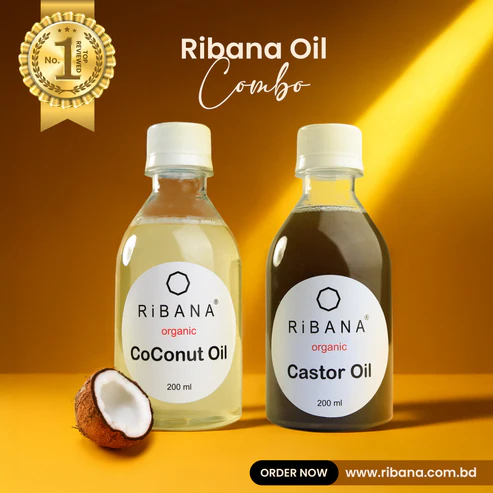 Ribana Oil Combo ( Coconut Oil 200ml and Castor Oil 200ml )