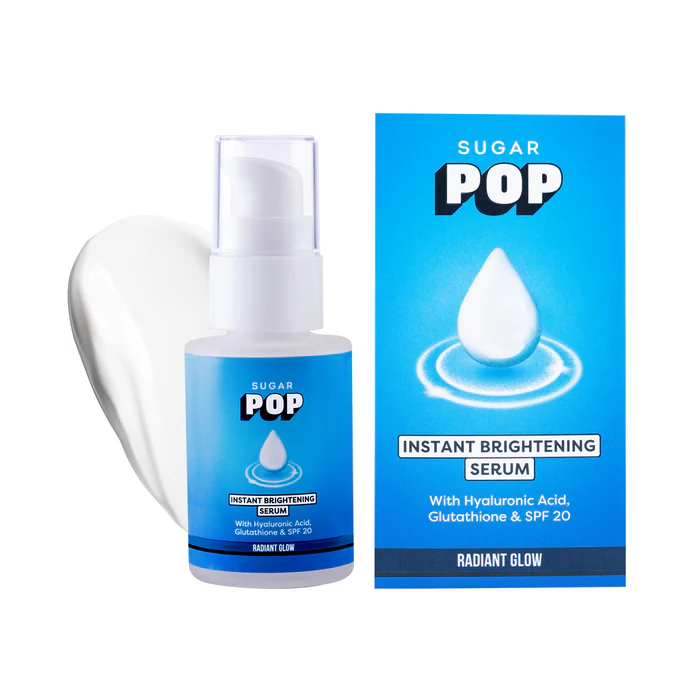 SUGAR POP Instant Brightening Serum with Hyaluronic Acid, Glutathione